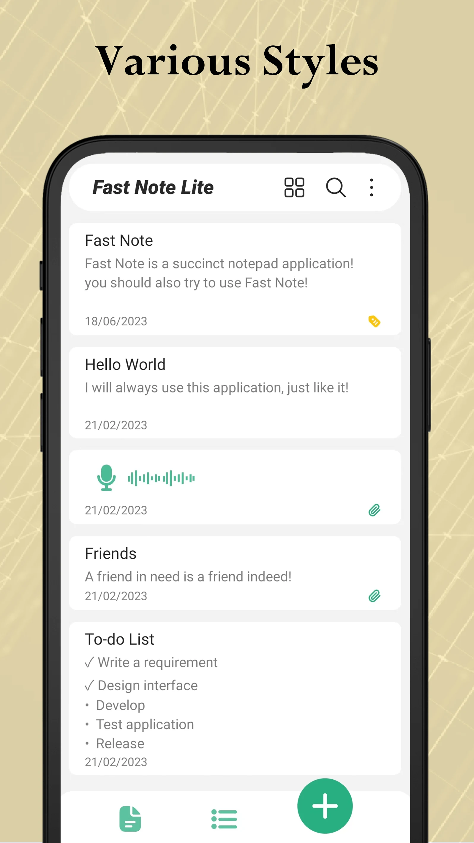 Fast Note Lite - Notepad, Note screenshot