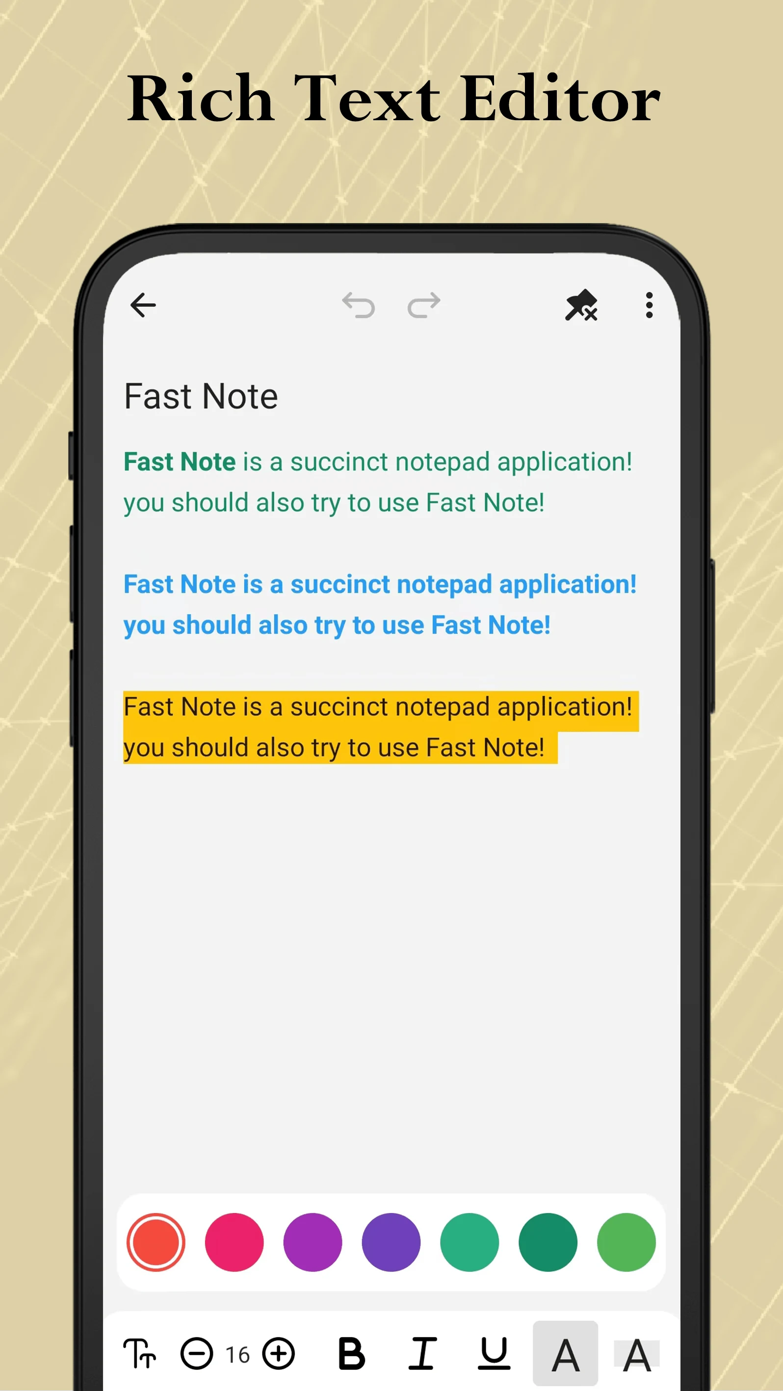 Fast Note Lite - Notepad, Note screenshot